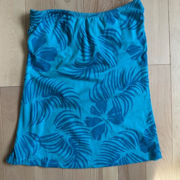 Vintage Y2K Hibiscus Tube Top – Stretchy Fit, Tropical Print - Picture 6 of 6